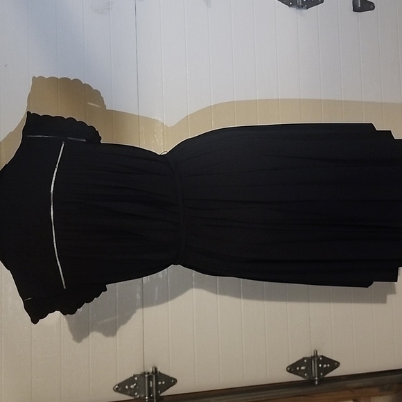 ELIE TAHARI PLEATED BELTED SLEEVELESS DRESS SIZE XS - Picture 7 of 7